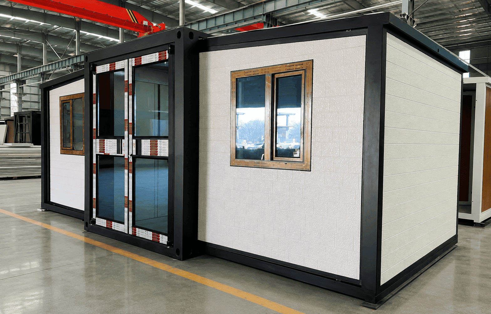 Casa Box 10ft Expandable Container House | Premium Brick Texture