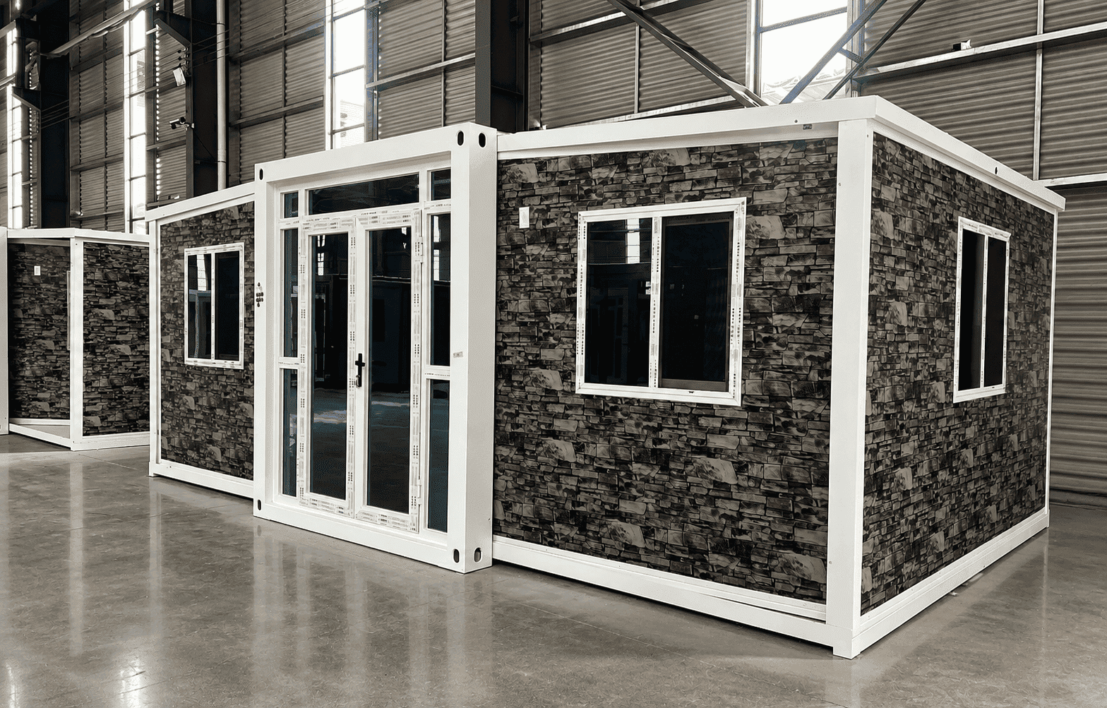 Casa Box 10ft Expandable Container Home | Rock Texture Cabin