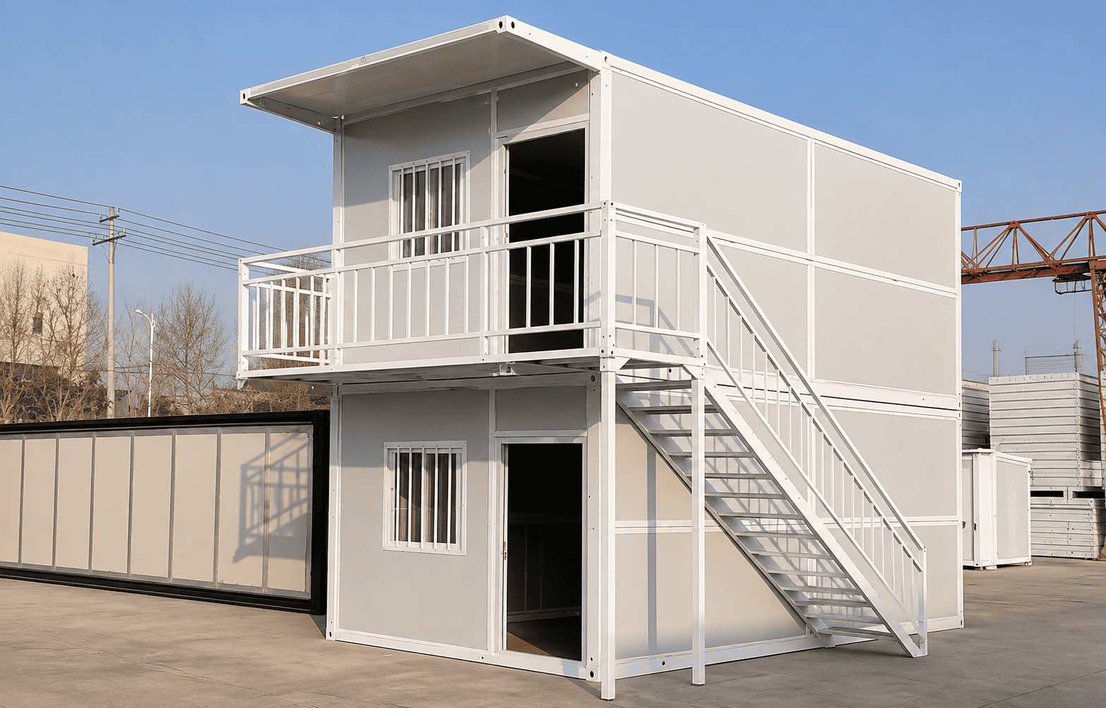 Casa Box Foldable Container X-type Two-Level Fast Installation for Commercial Modular Project