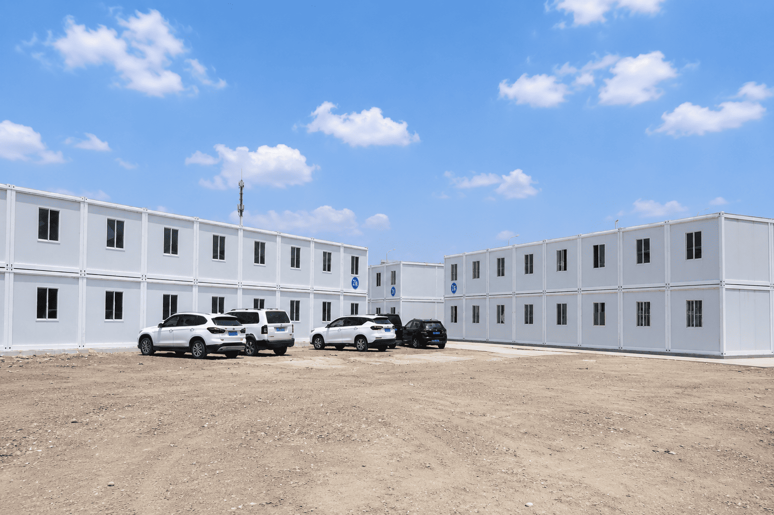 Casa Box Flat Pack Container House Large Scale Detachable Prefabricated Dormitory for Engineering Projects