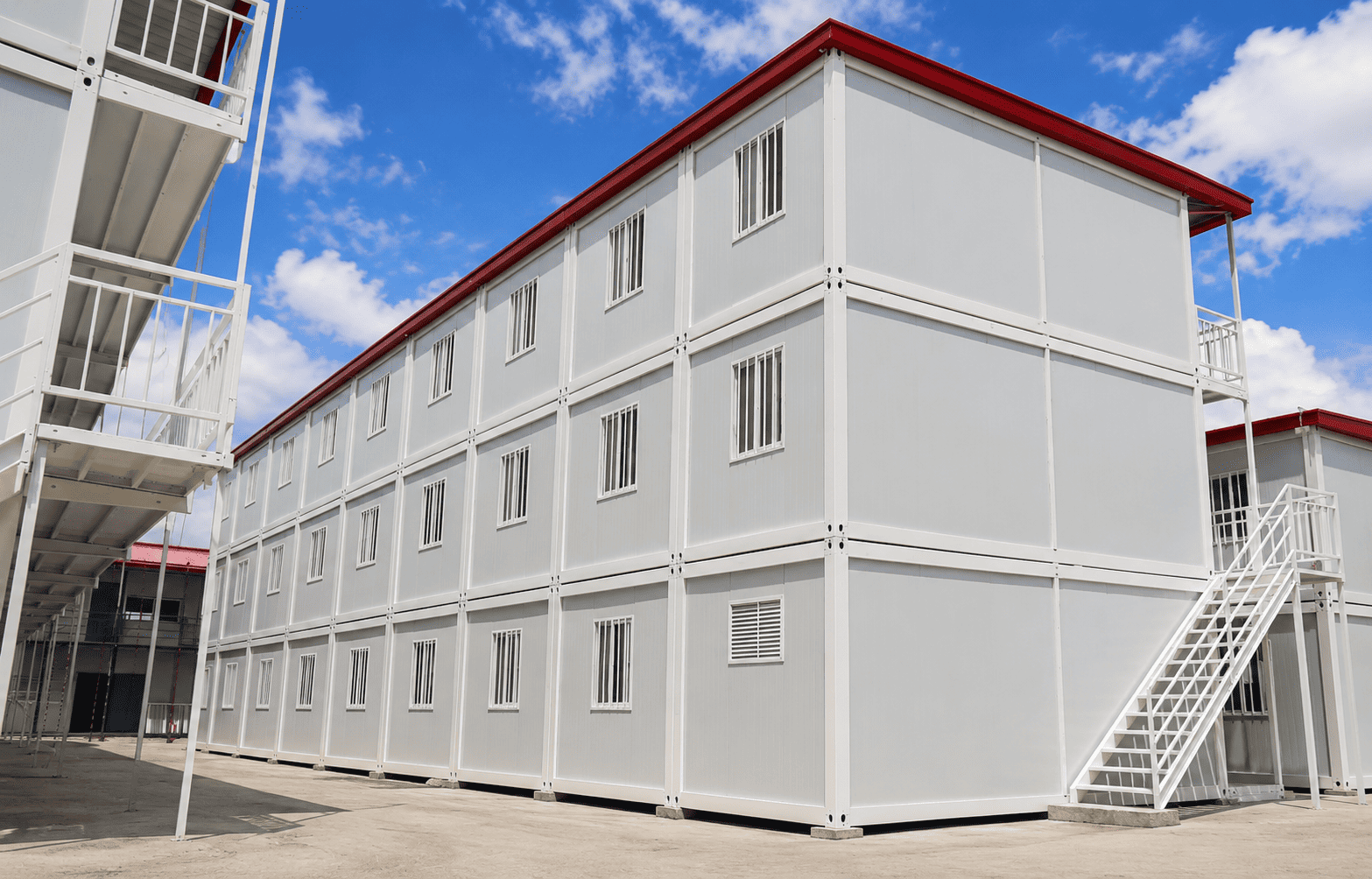 Casa Box Flat Pack Container House 3-Story Detachable Modular Building for School Campuses