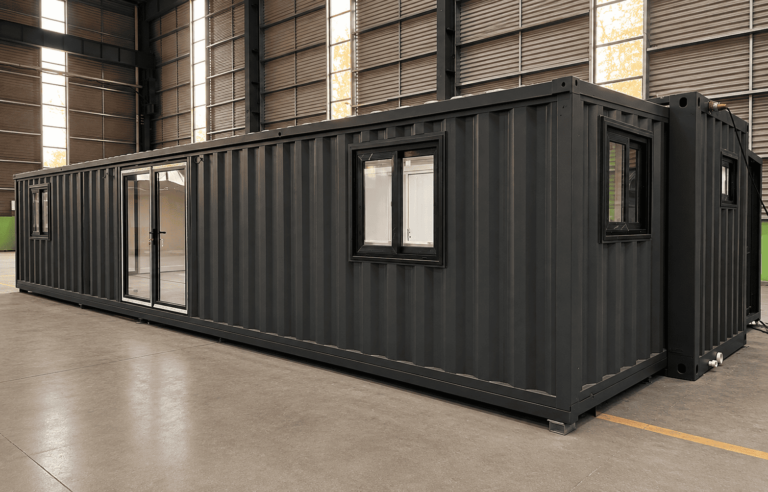 Casa Box 40ft Expandable Container Home | Heavy-Duty Corrugated Cabin Rugged Site Office