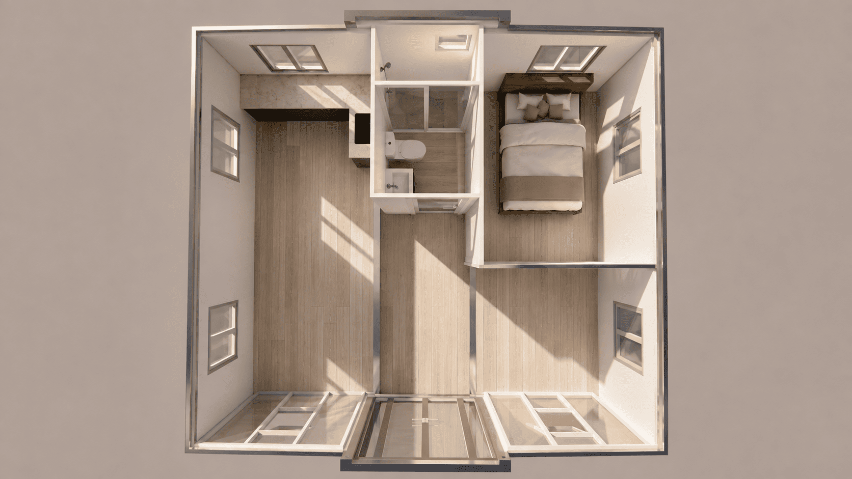 1 Bedroom 1 Bathroom 1 Kitchen