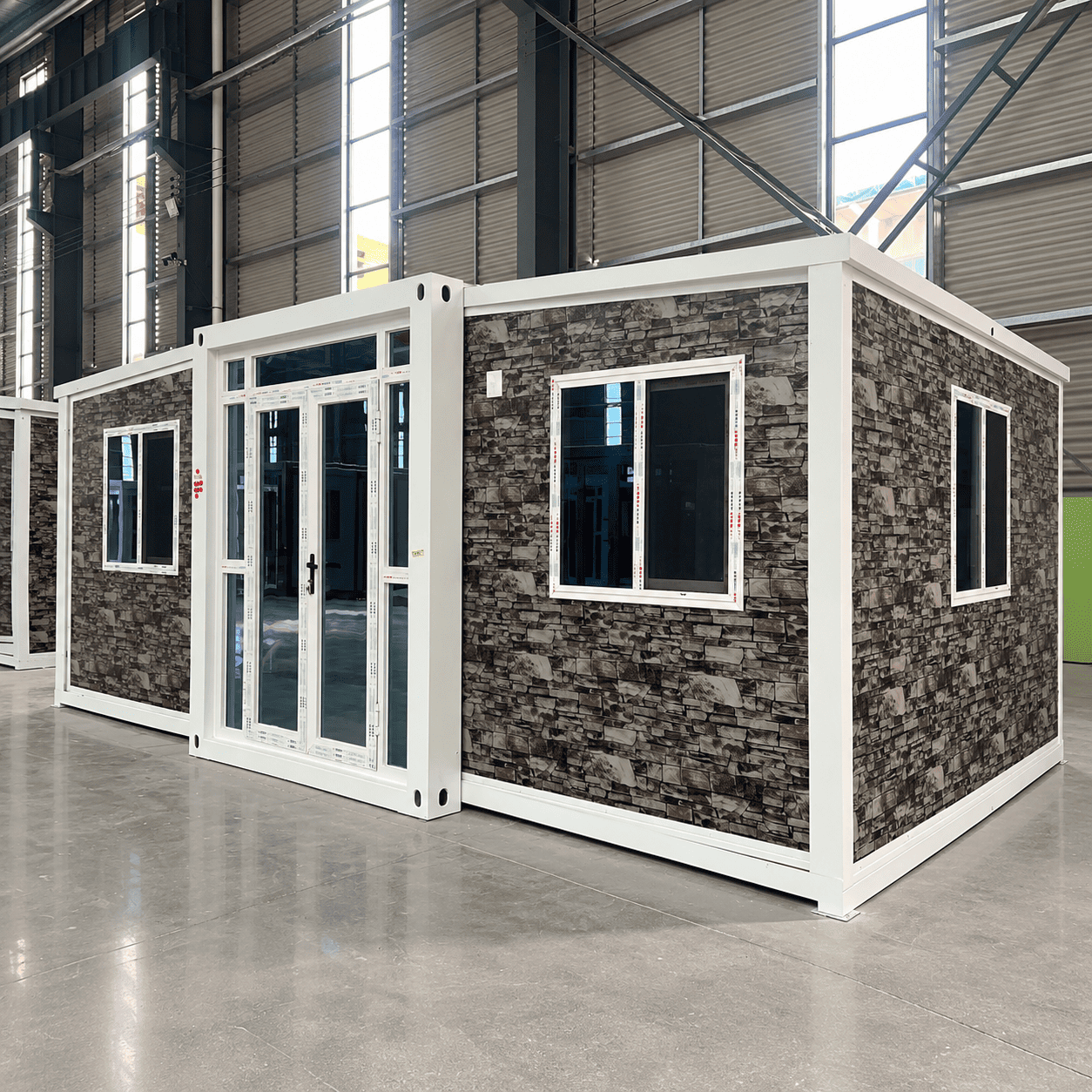 Casa Box 15ft Expandable Container Home | Rock Texture Cabin